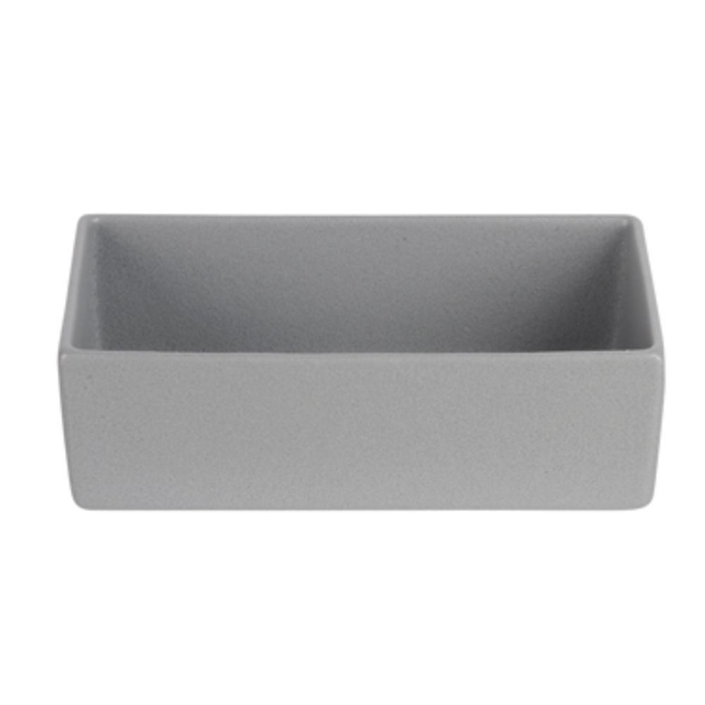 COMP06MW 1.8 qt. Rectangular Straight Sided Salad Bowl - Marble White - Classic Finish - 9.84 x 5.04 in. - 3 in. Deep