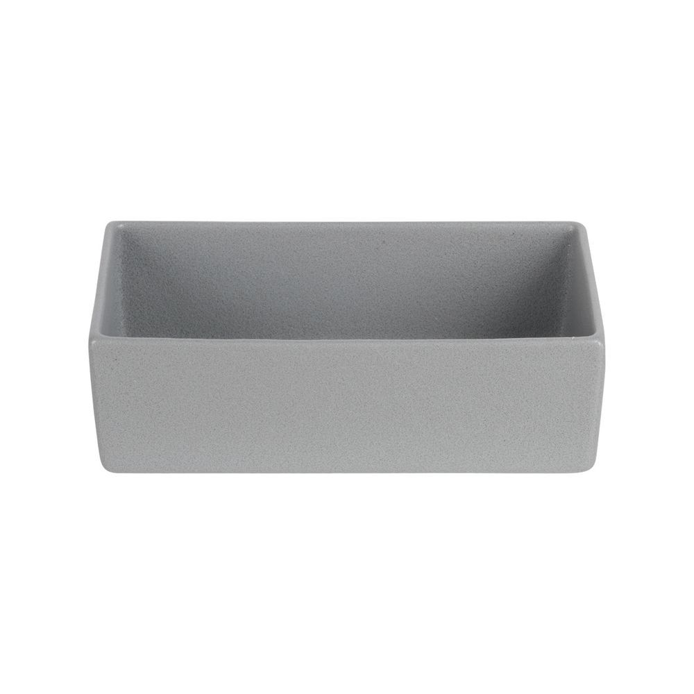 COMP06ST 1.8 qt. Rectangular Straight Sided Salad Bowl - Steel - Classic Finish - 9.84 x 5.04 in. - 3 in. Deep