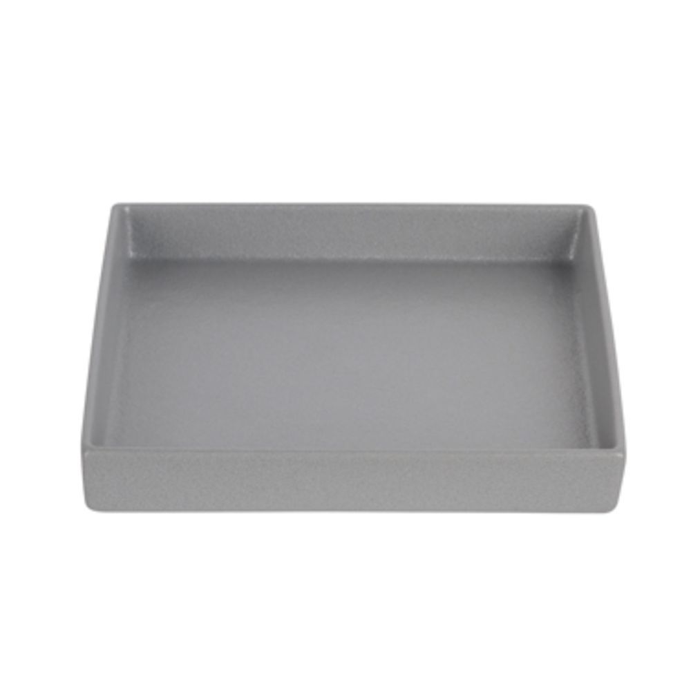 COMP08MW 1.3 qt. Square Straight Sided Salad Bowl - Marble White - Classic Finish - 10 in. - 1.54 in. Deep