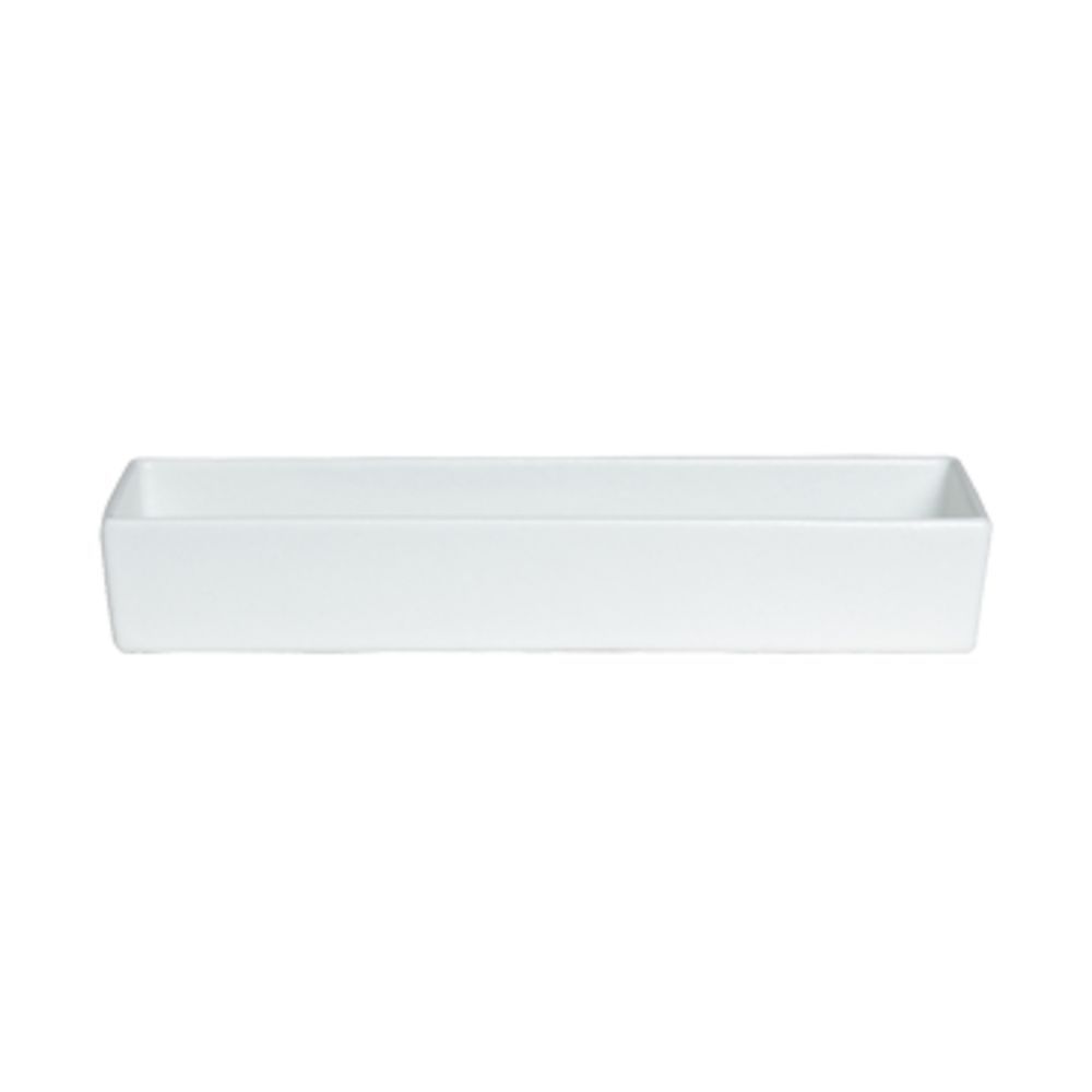 COMP14CB 3.2 qt. Rectangular Straight Sided Salad Bowl - Cranberry - Classic Finish - 18 x 5 in. - 3 in. Deep