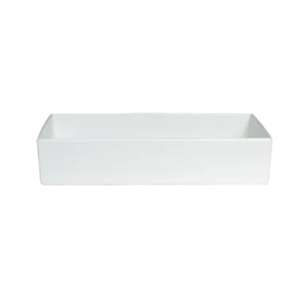 COMP15 10.6 qt. Rectangular Straight Sided Salad Bowl - 20 x 10 in. - 4 in. Deep