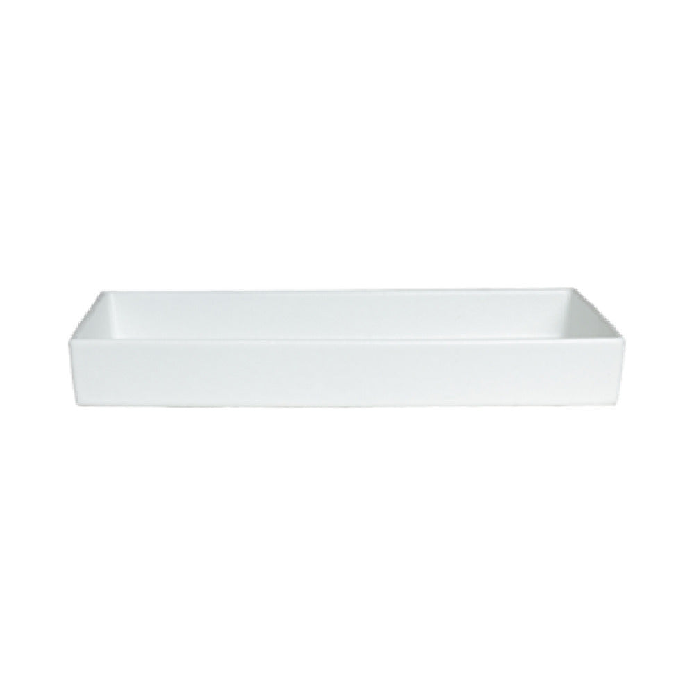 COMP17 6.3 qt. Rectangular Straight Sided Salad Bowl - Classic Finish - 19.25 x 11.5 in. - 2.5 in. Deep