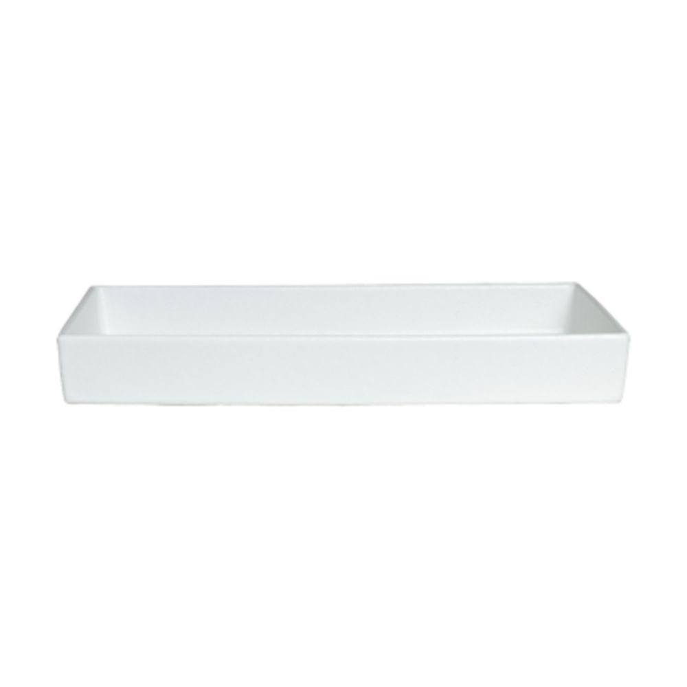 COMP17G 19.25 x 11.5 in. Straight Sided Salad Bowl - Gray - 2.5 in. Deep