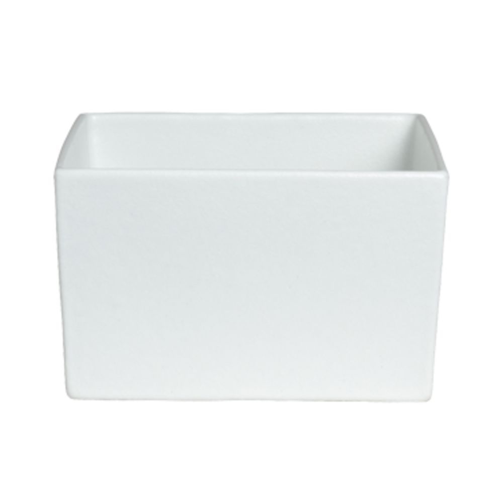 COMP18GB 7.9 qt. Square Straight Sided Salad Bowl - Granite Black - Classic Finish - 10 in. - 6 in. Deep