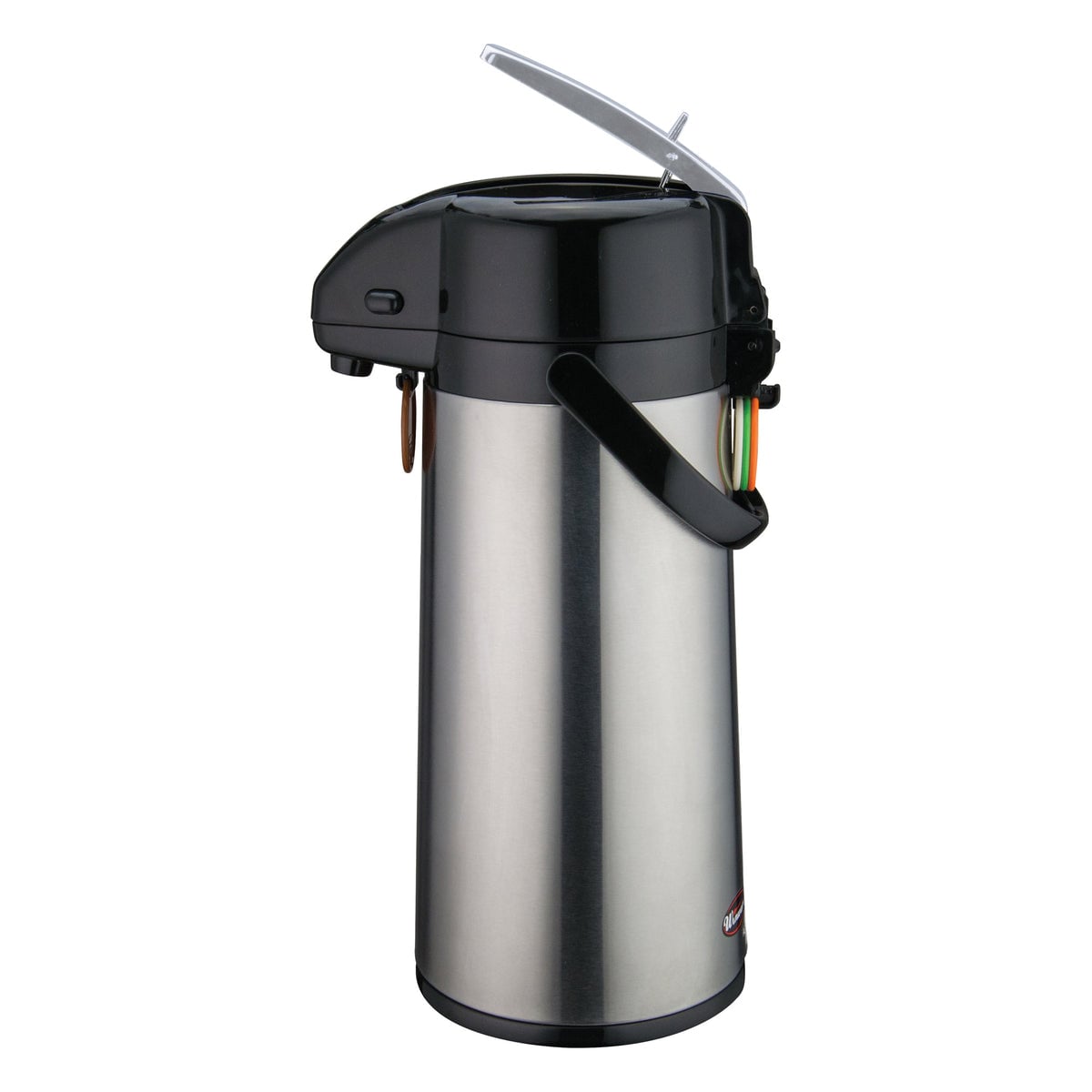 Picture of Winco AP-822 Glass Lined Airpot with Lever Top, Stainless Steel Body - 2.2 Liter