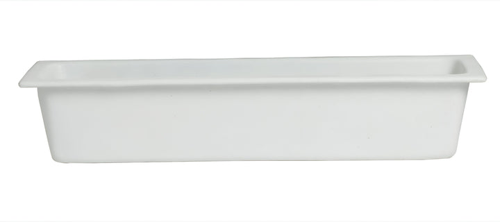 IH2-42-MOD-WW 1.5 qt. Half Size Long Food Pan 2-4 - White - Mod Smooth Finish - 20.87 x 6.3 in. - 1.57 in. Deep