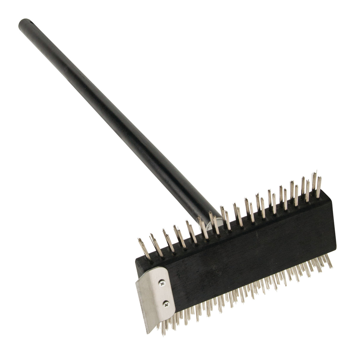 Picture of Winco BR-30 Pizza Oven & Broiler Dual-Side Wire Brush with 30 in. Handle