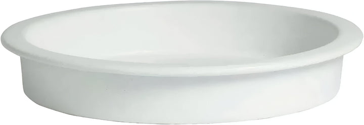 IR221-MOD-WW 5.3 qt. Round Food Pan without Divider - White - Mod Smooth Finish - 15.25 x 15.25 in. - 2.5 in. Deep