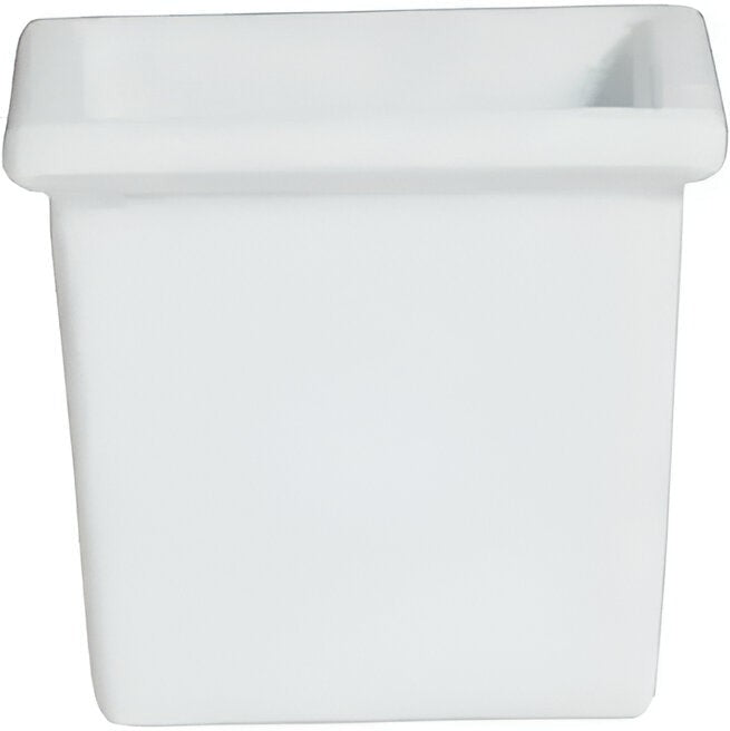 IS012-MOD-WW 23.67 oz Square Salad Bar Bowl - White - Mod Smooth Finish - 4.84 in. - 4.25 in. Tall