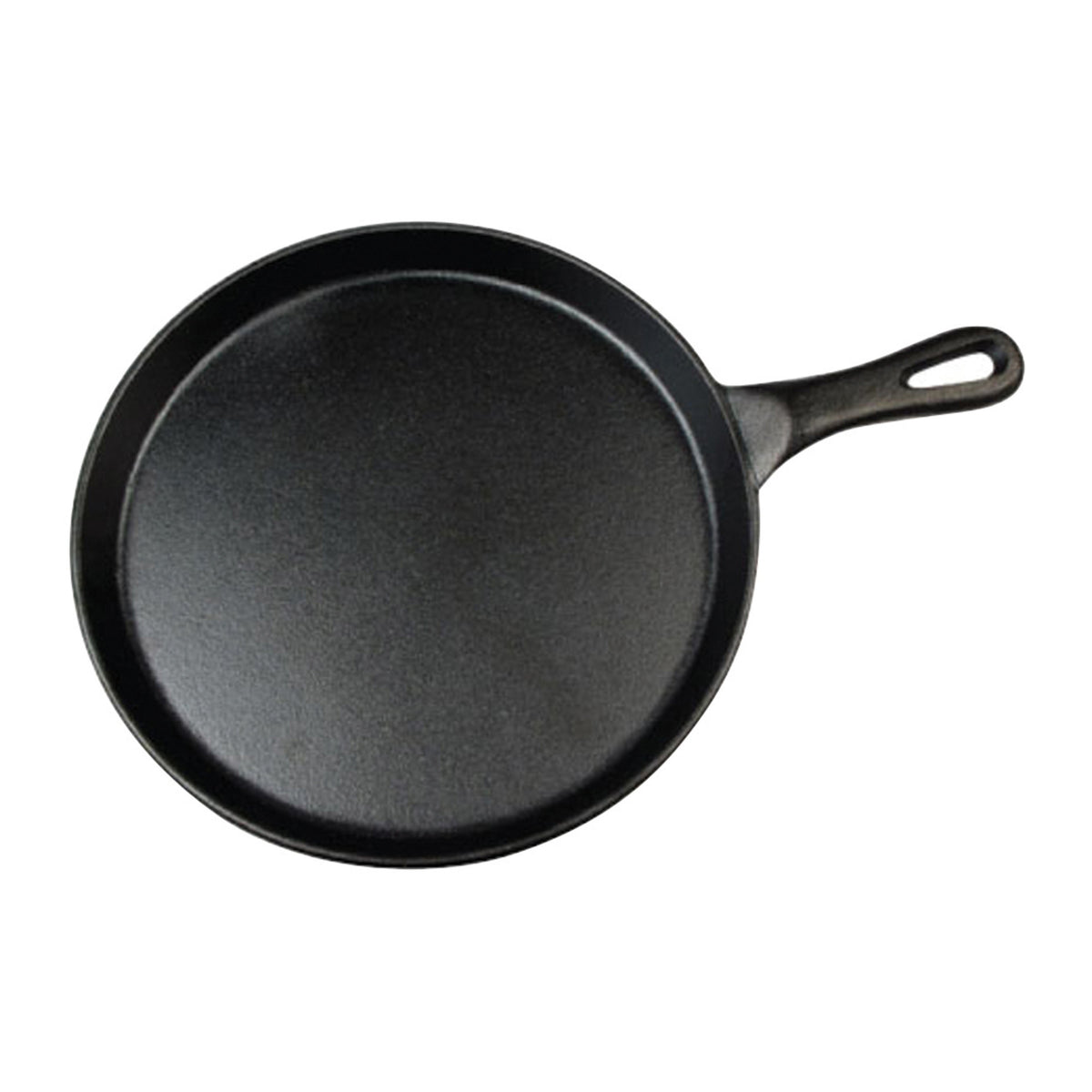 Winco IGL-10 10 Round Cast Iron Grill Pan w/ Black Coating