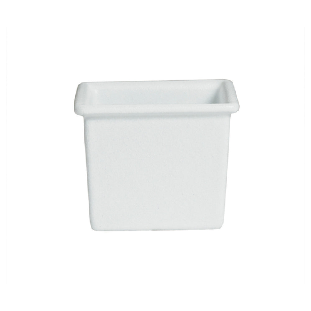 IS013-MOD- 1.8 qt. Square Salad Bar Bowl - Mod Finish - 6.3 in. - 5 in. Deep