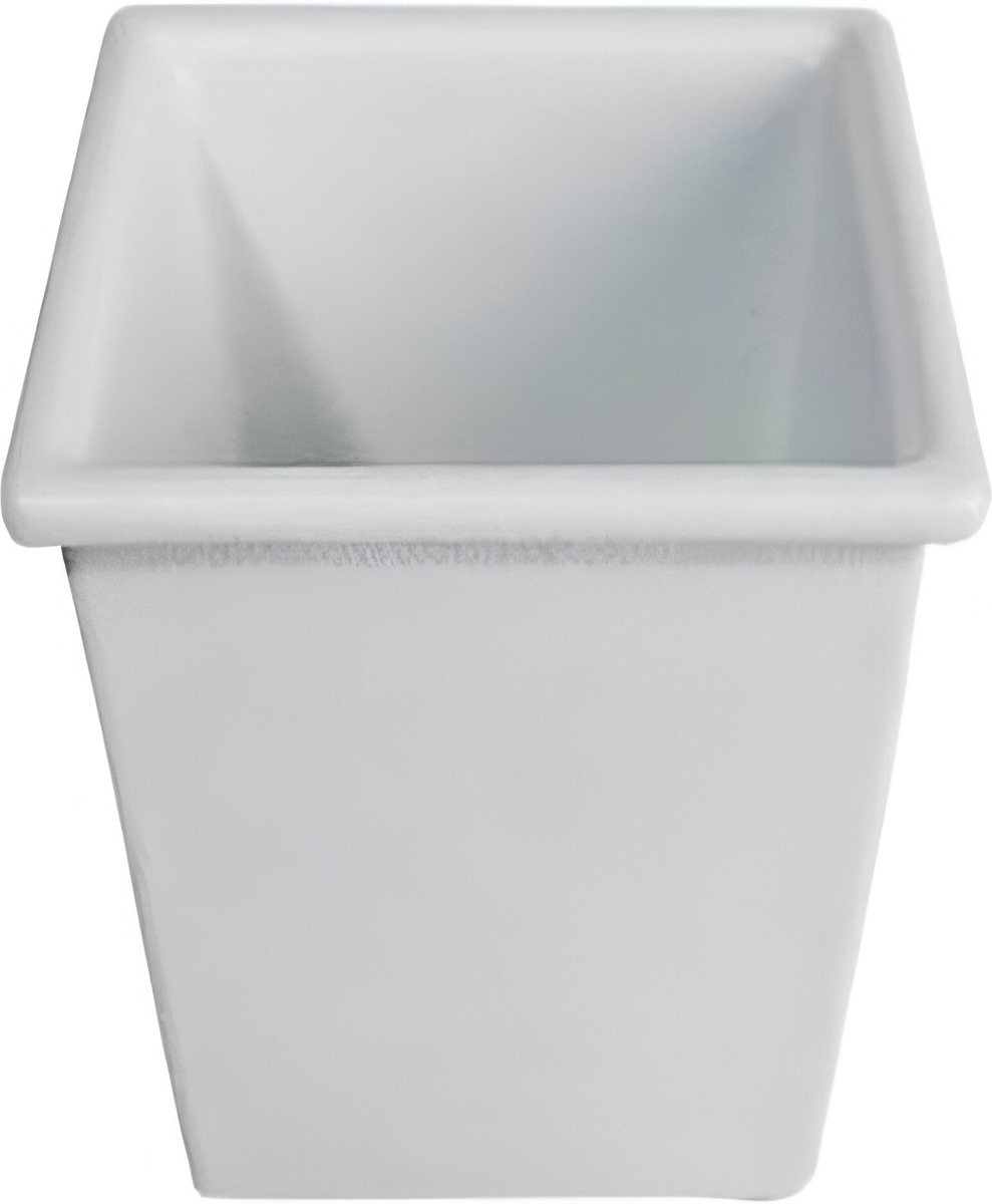 IS014-MOD-WW 2.1 qt. Ensalada Square Bar Bowl - White - Mod Smooth Finish - 6.3 in. - 7 in. Deep