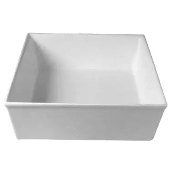 IS016CH 23.2 qt. Square Salad Bar Bowl - Chocolate - 18 in. - 6 in. Deep