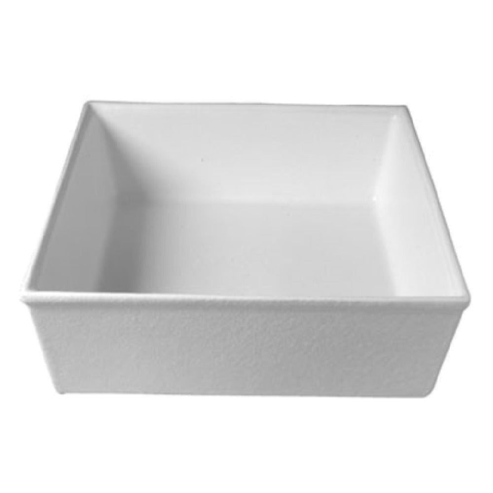 IS016FR 23.2 qt. Square Salad Bar Bowl - Fire Red - 18 in. - 6 in. Deep