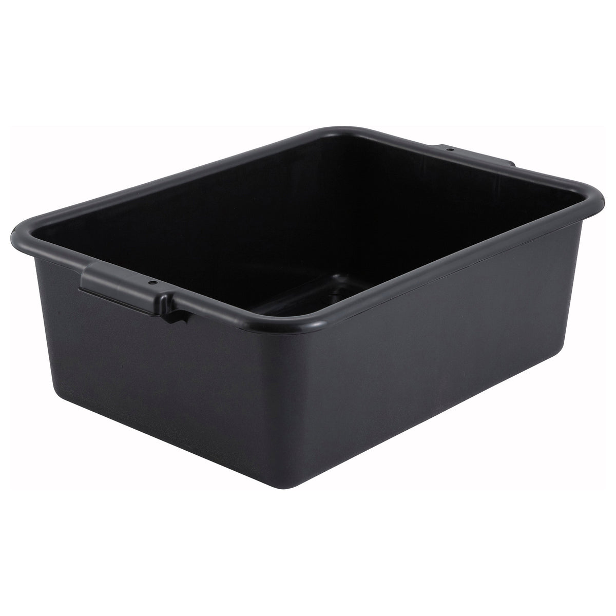 Picture of Winco PL-7K Standard Weight Polypropylene Dish Box, 7 in. Depth - Black