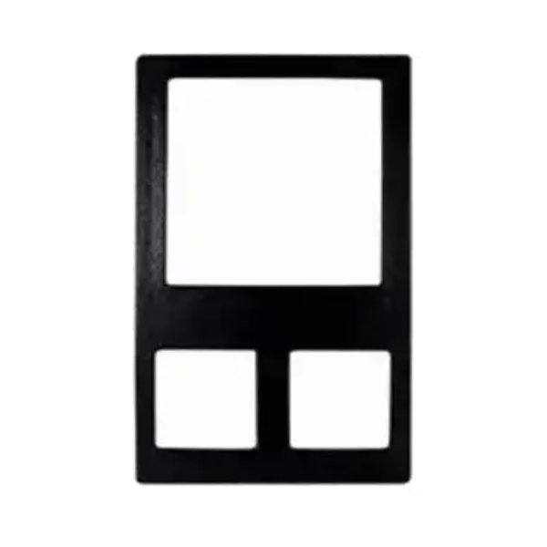 T0B8MW 21.68 x 13.25 in. Cast Aluminum & Resin Coating Single Tile with Three Square Openings to Fit 2 x BSD11 & 1 x BSD14 - Marble White