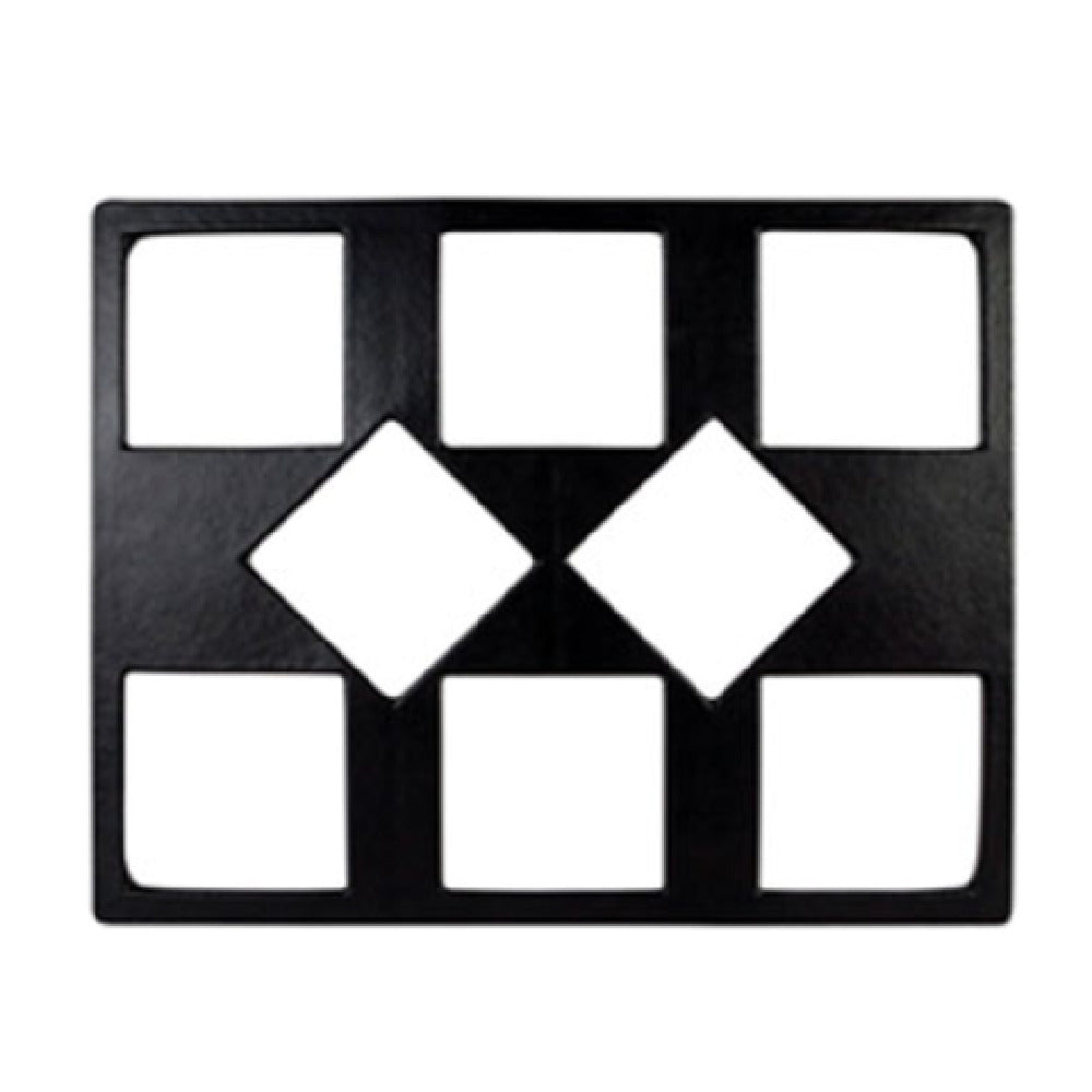 T0B9PC 21.69 x 26.5 in. Resin Coated Aluminum Double Tile with Eight Square Openings to Fits for IS013 & IS014 - Pacific Blue