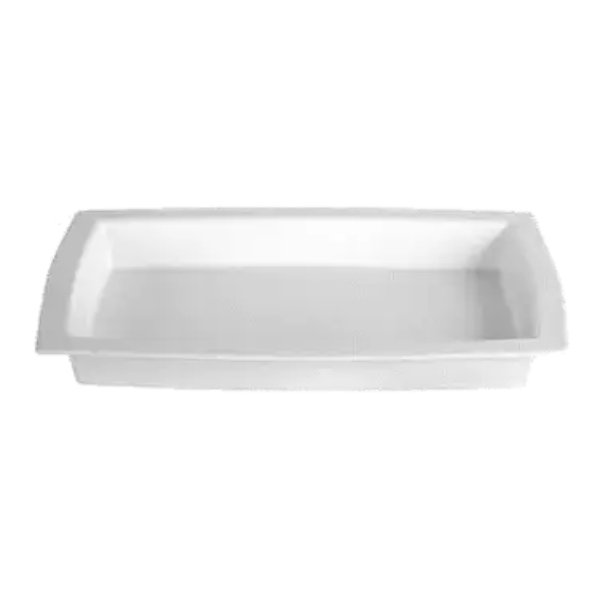 TPUD15GB 5.5 qt. Rectangular Full Size Food Pan to Fit Tile 23 - Granite Black - 20.47 x 12.2 in. - 2.36 in. Deep