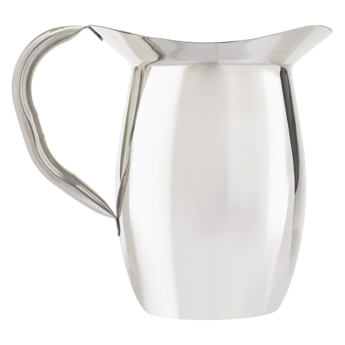 Picture of Winco WPB-2C 2 Qt Stainless Steel Bell Pitcher with Ice Guard