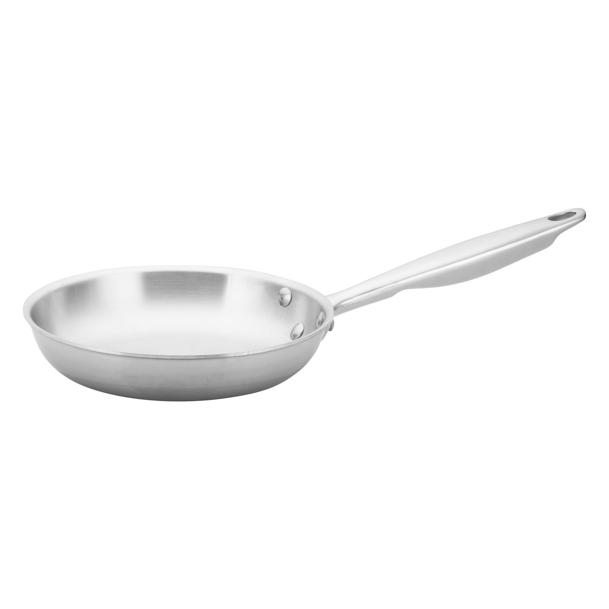 Picture of Winco TGFP-7 Tri-Gen Tri-Ply Stainless Steel Fry Pan, Natural - 7 in. Dia.