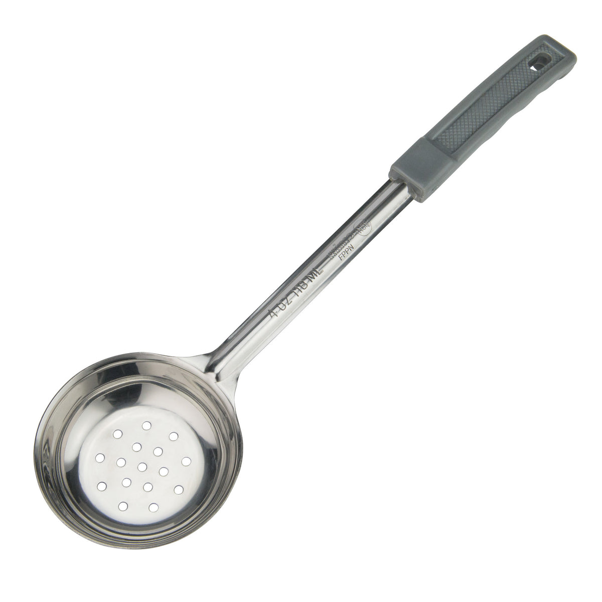 Picture of Winco FPPN-4 Prime Stainless Steel Portioners - Perforated, 4 oz - Gray
