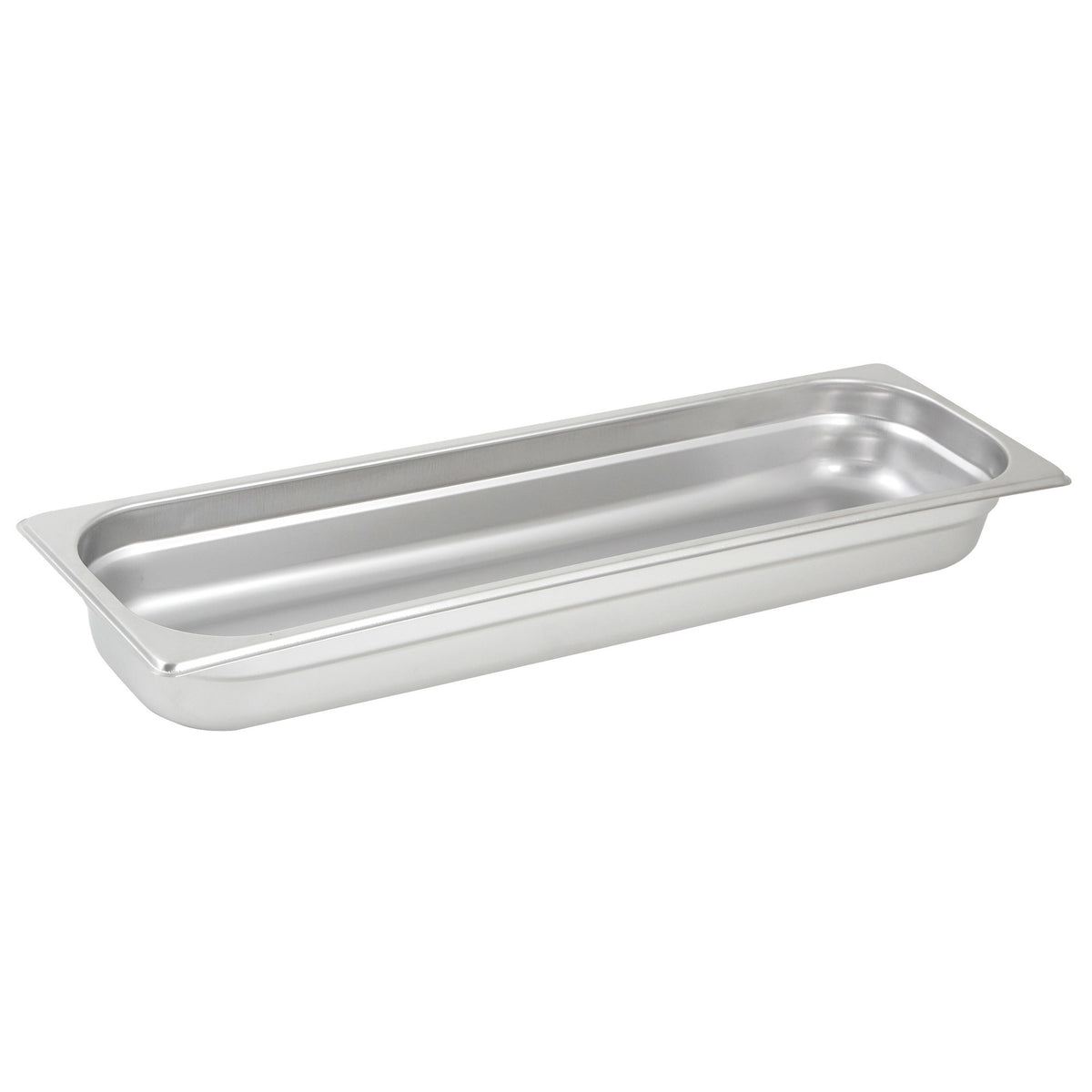 Picture of Winco SPJH-2HL Anti-Jam Half Long Steam Pan, 22 Gauge - Stainless Steel - 2.5 in.