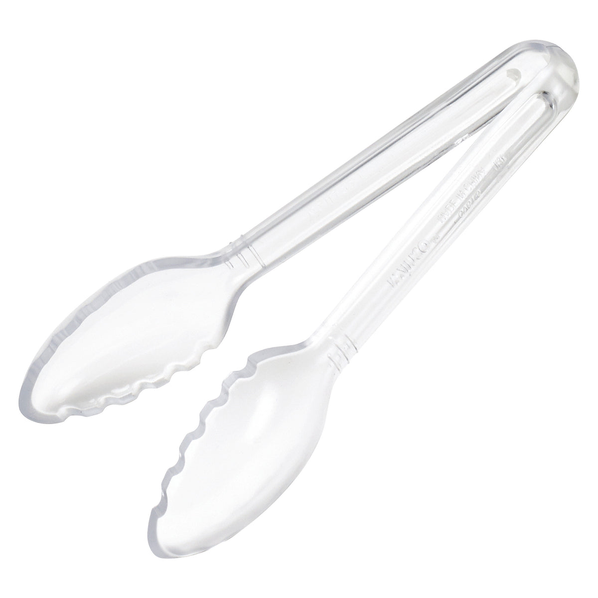 Picture of Winco CVST-6C Curv Serving Tongs - 6 in., Clear