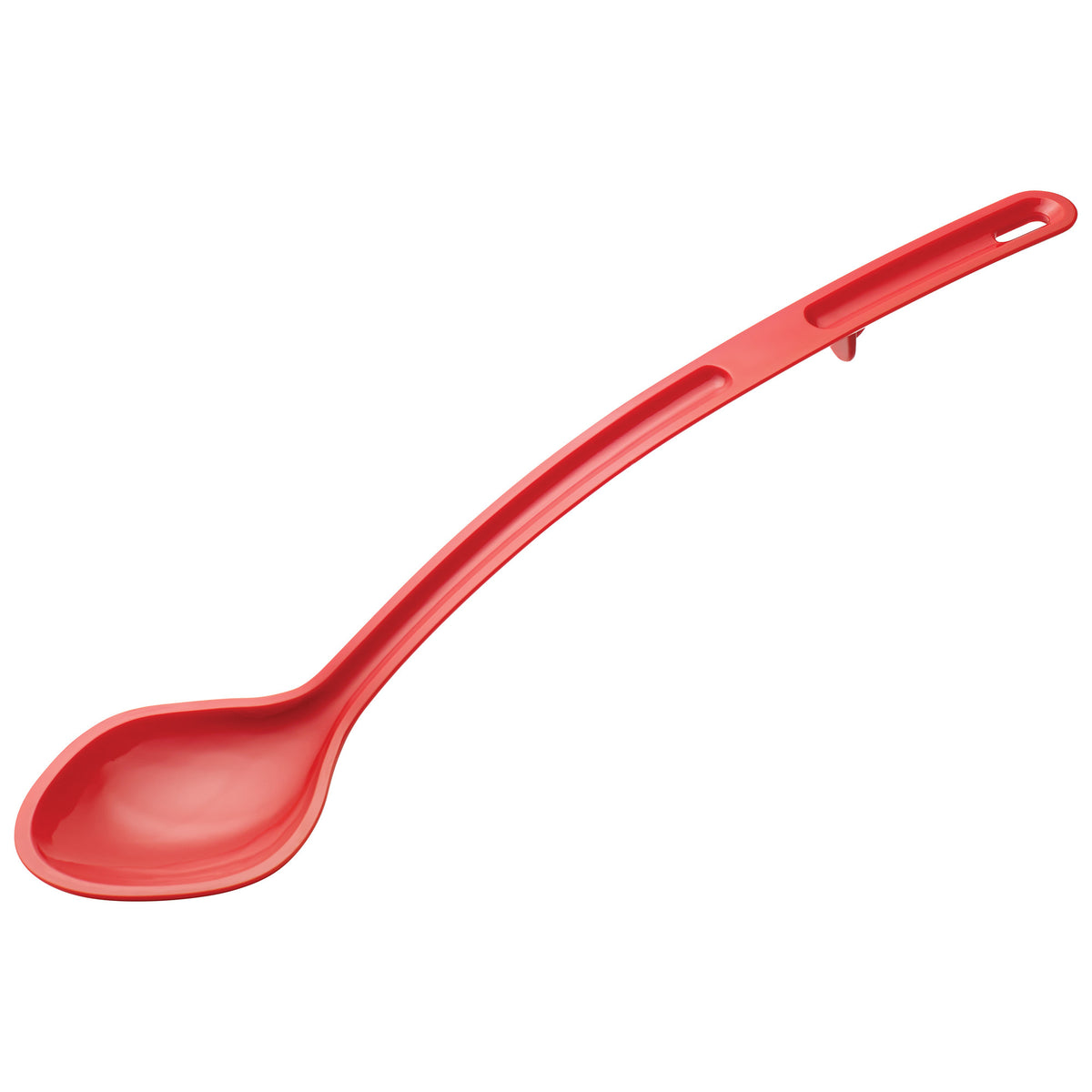 Picture of Winco CVSS-15R Curv Dual Spout Serving Spoon, Red - 15 in.