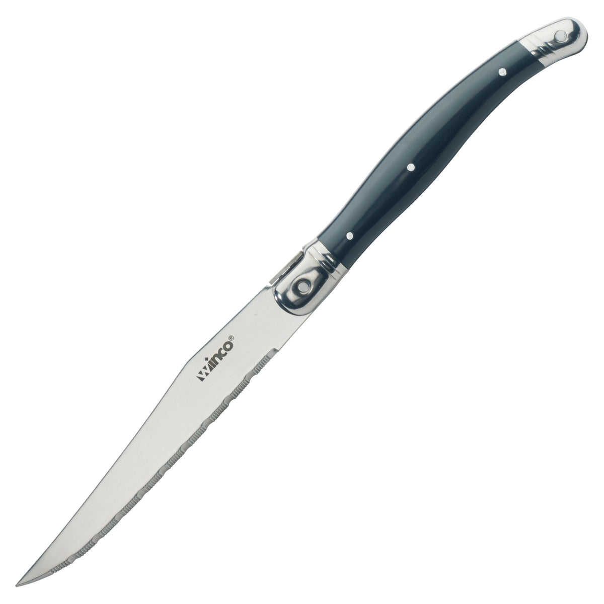 Picture of Winco K-73PC Euro Slim Steak Knives, 4.75 in. Blade with Pointed Tip