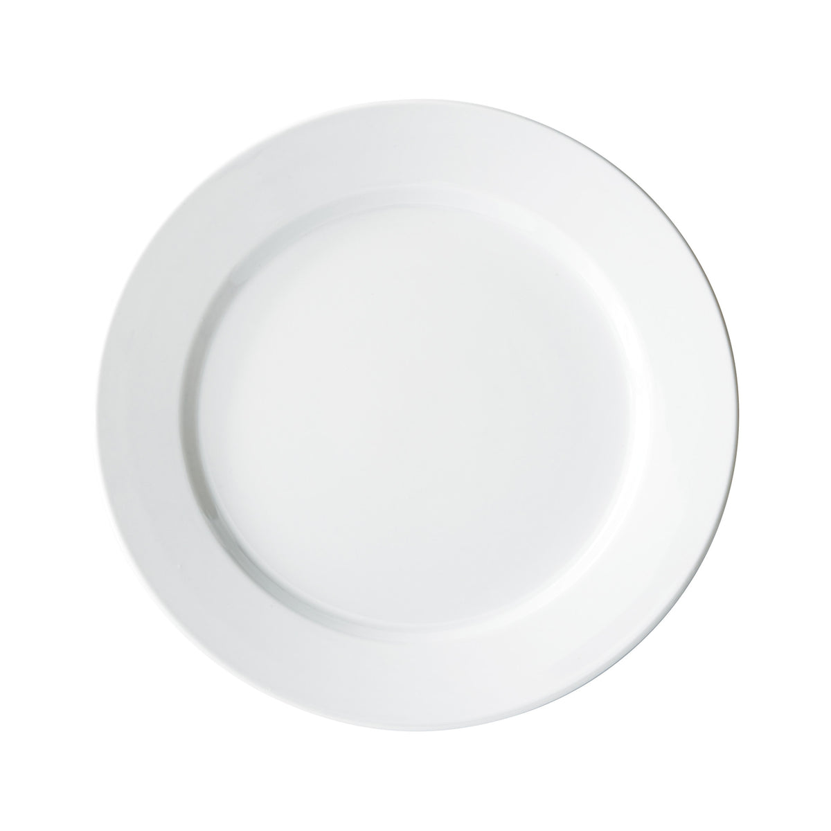 Picture of Winco BPR-12RE Birkhall Plate with Rolled Edge, 12 in. Dia., White Porcelain, 12 Piece