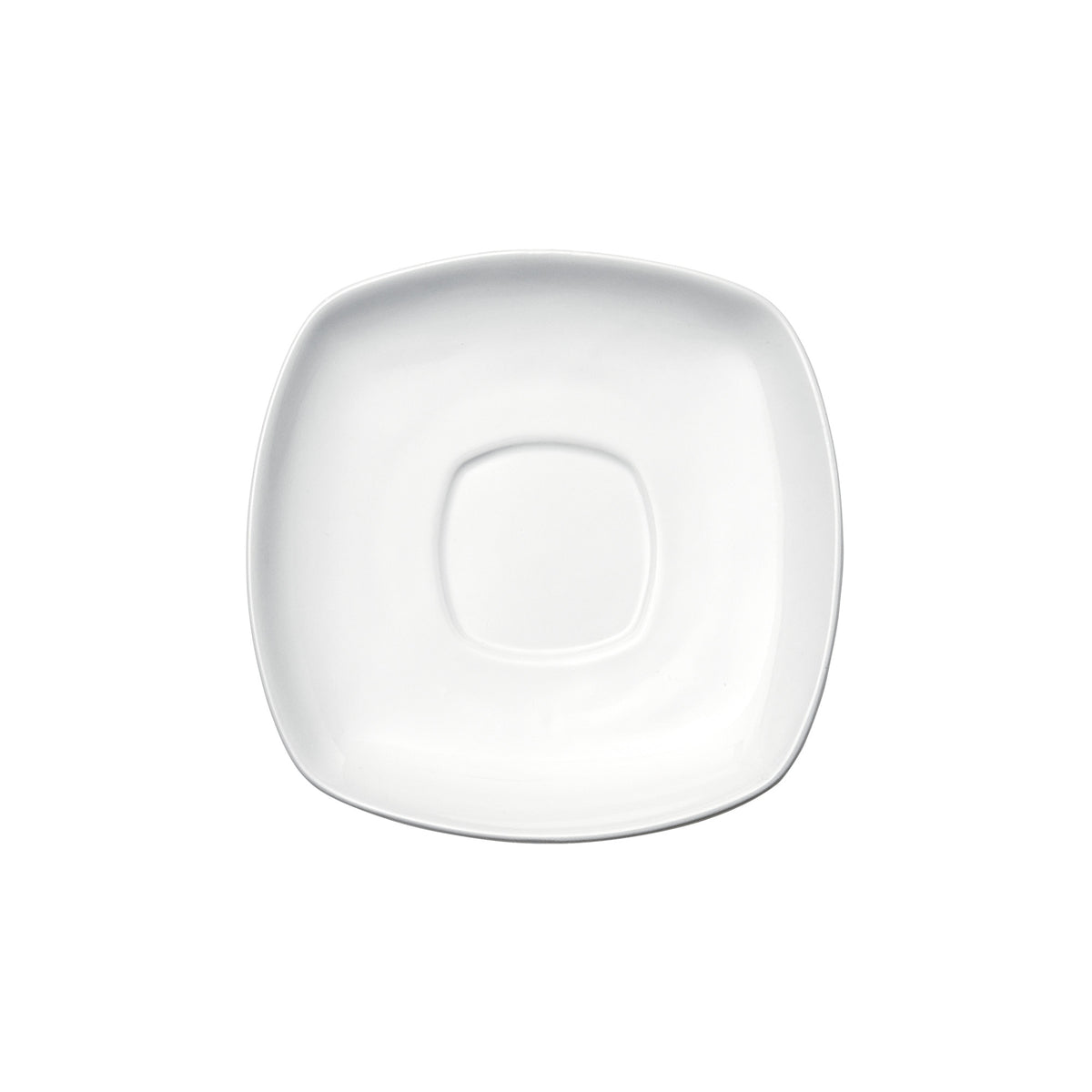 Picture of Winco RSS-6 Royal Square Saucer, White Porcelain, 6 x 6 x 0.75 in. - 36 Piece