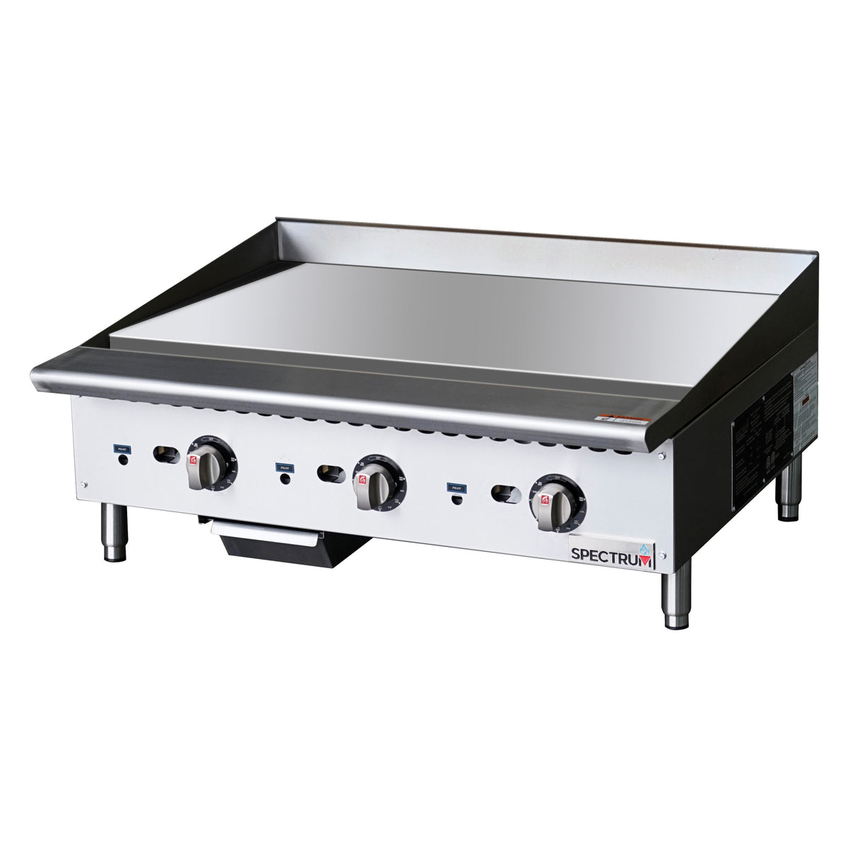 Picture of Winco NGGD-36T Spectrum 36 in. Natural Gas Griddle with Thermostatic Controls