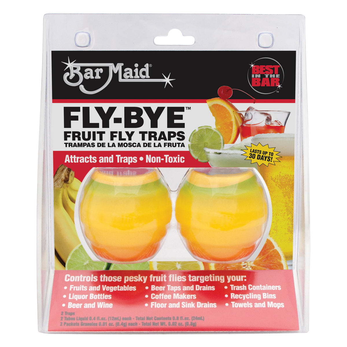 Picture of Winco FLY-BYE Bar Maid Fly-Bye Fruit Fly Traps, 2 Traps Per Pack, 6 Per Pack