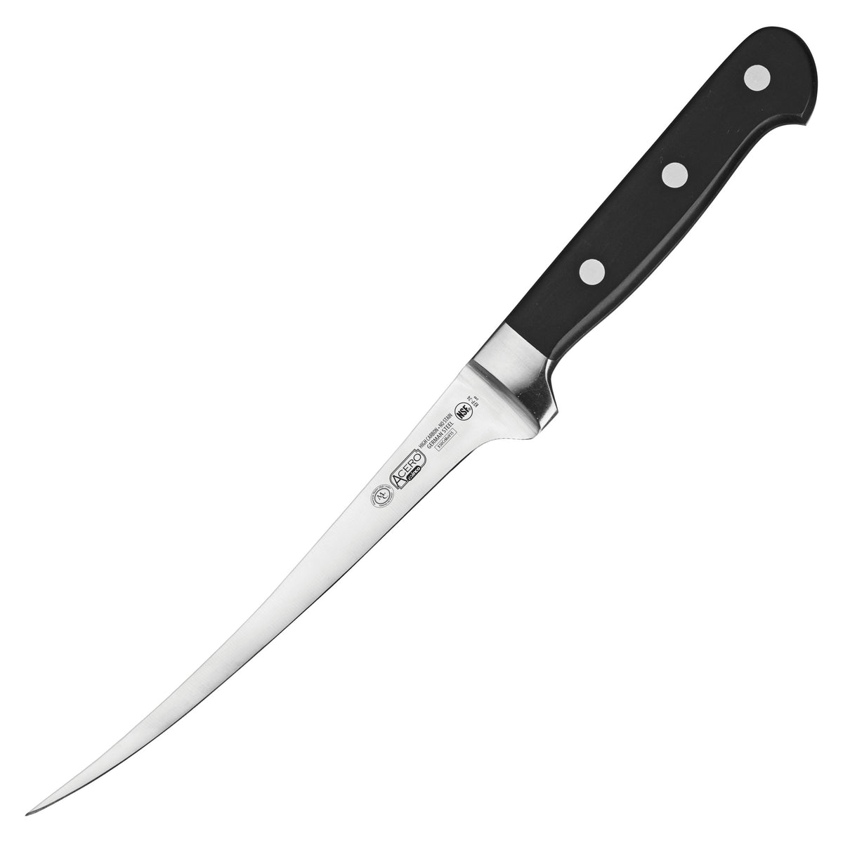 Picture of Winco KFP-74 Acero 7 in. Fillet Knife, Flexible Blade