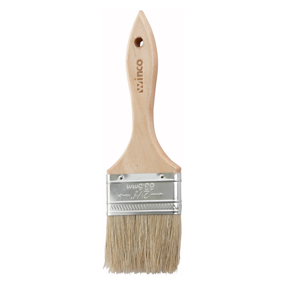Picture of Winco WBR-25 Pastry & Basting Brush with Metal Ferrule - 2.5 in. Flat