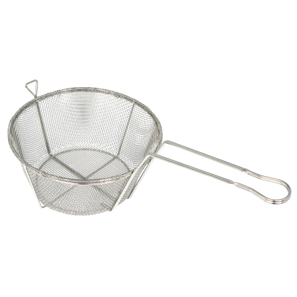 Picture of Winco FBRS-8 Round 6 mm Mesh Wire Fry Basket - 8.5 in. Dia. x 4.25 in.