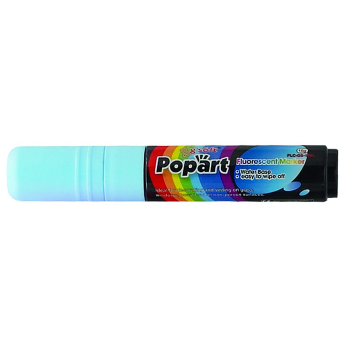 Picture of Winco MBPM-B Chisel Tip Marker, Deluxe Plus - Neon Blue