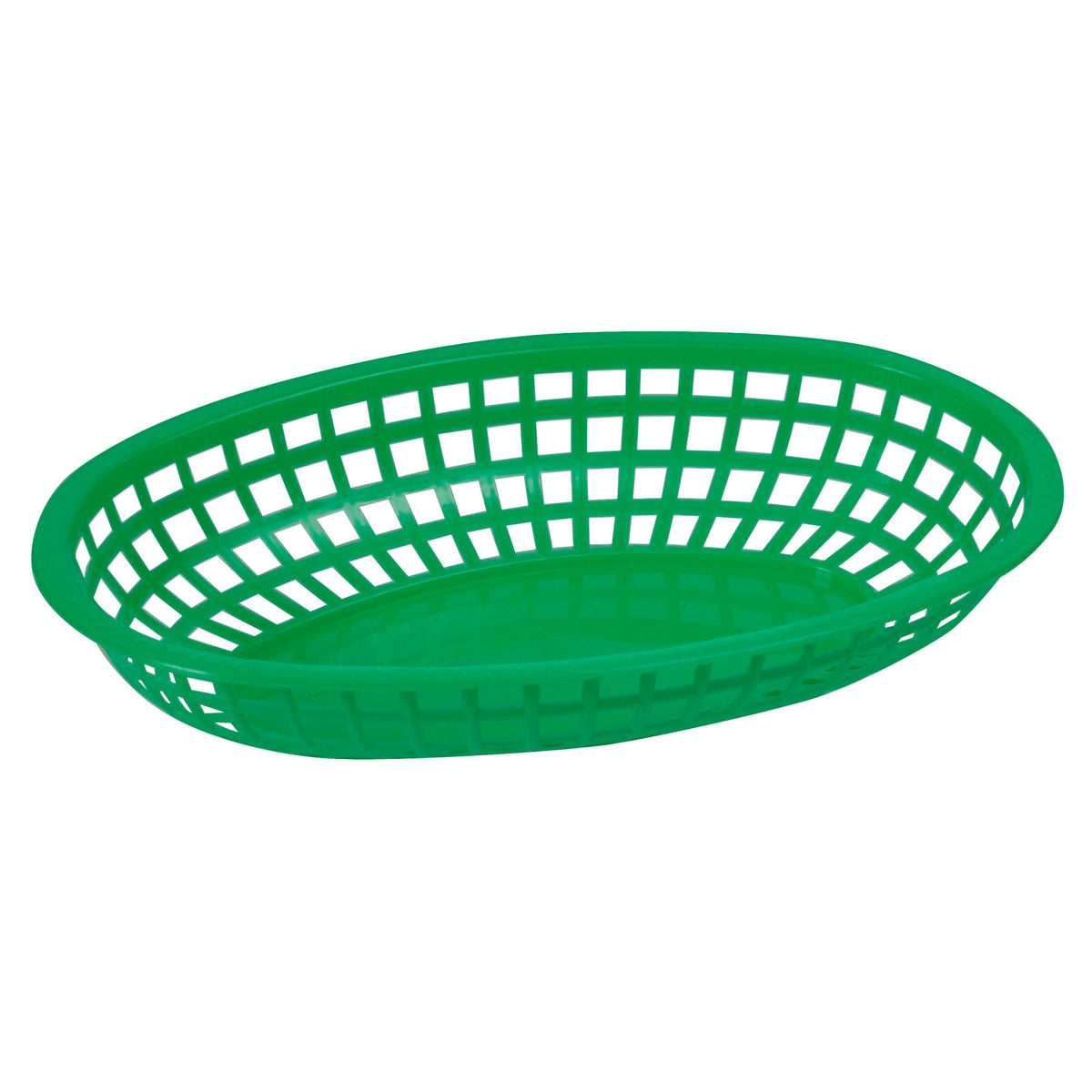 Picture of Winco POB-G Oval Fast Food Basket, 10.25 x 6.75 x 2 in. - Green