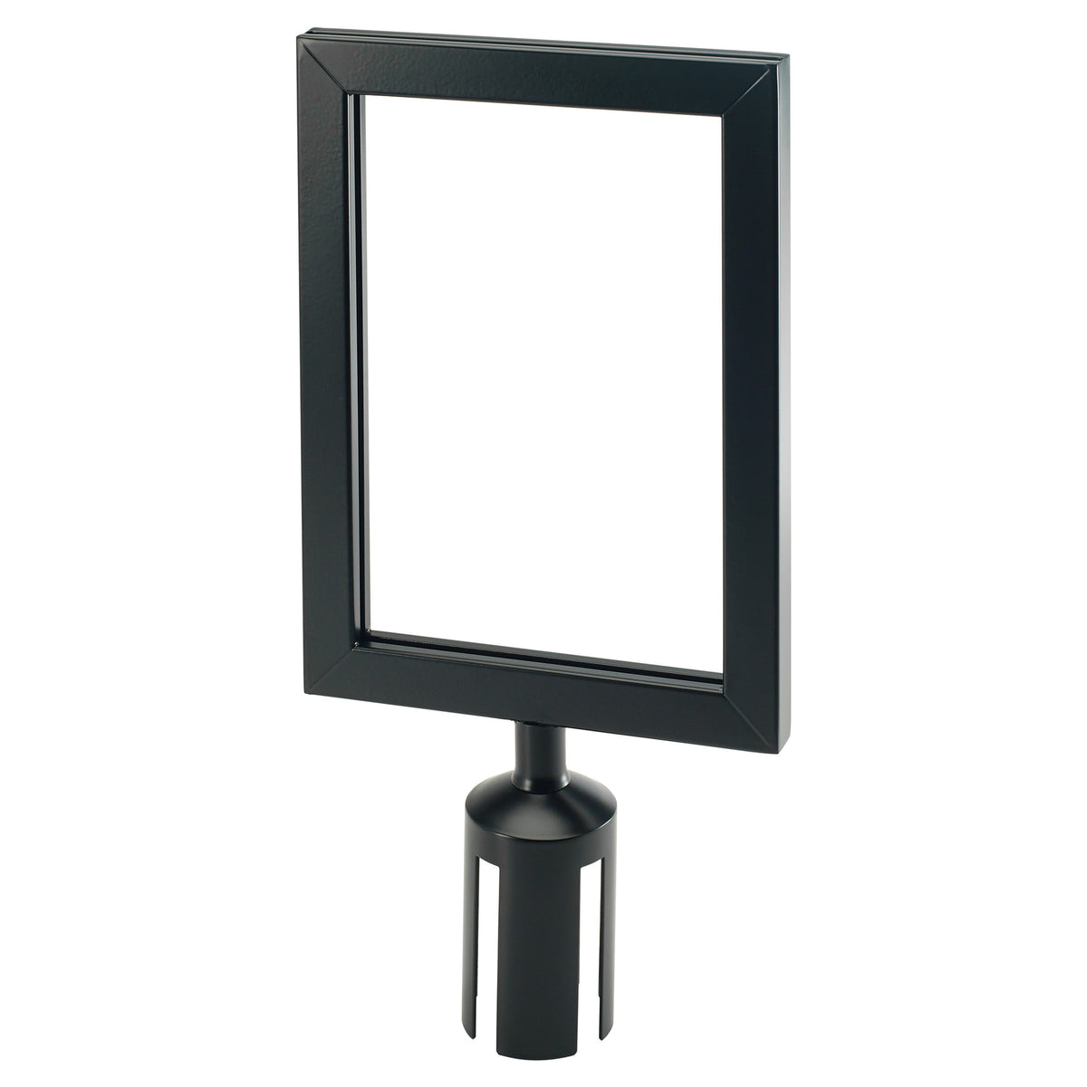 Winco CGSF-12K Sign Frame for CGS-38K Stanchion, Black