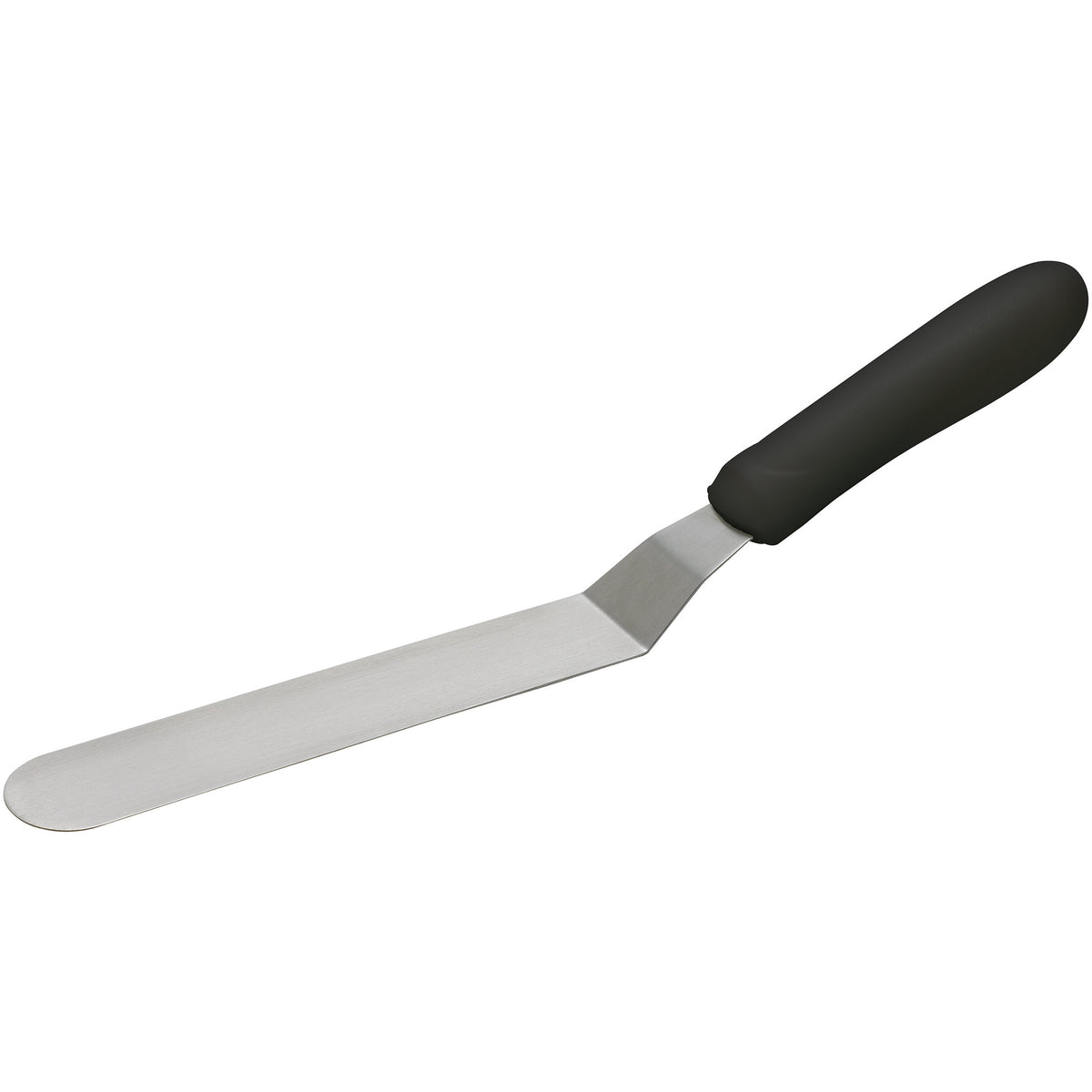 Picture of Winco TKPO-7 Spatula with Offset, Black Polypropylene Handle - 6.5 x 1.94 in.