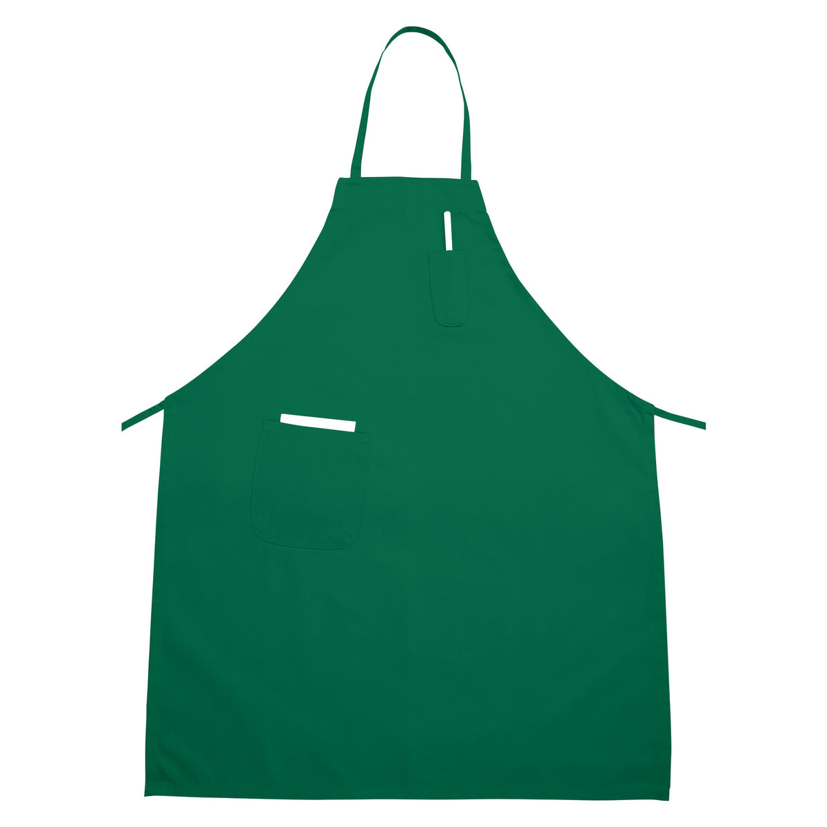 Picture of Winco BA-PLG Full-Length Bib Apron with Pockets - Bright Green