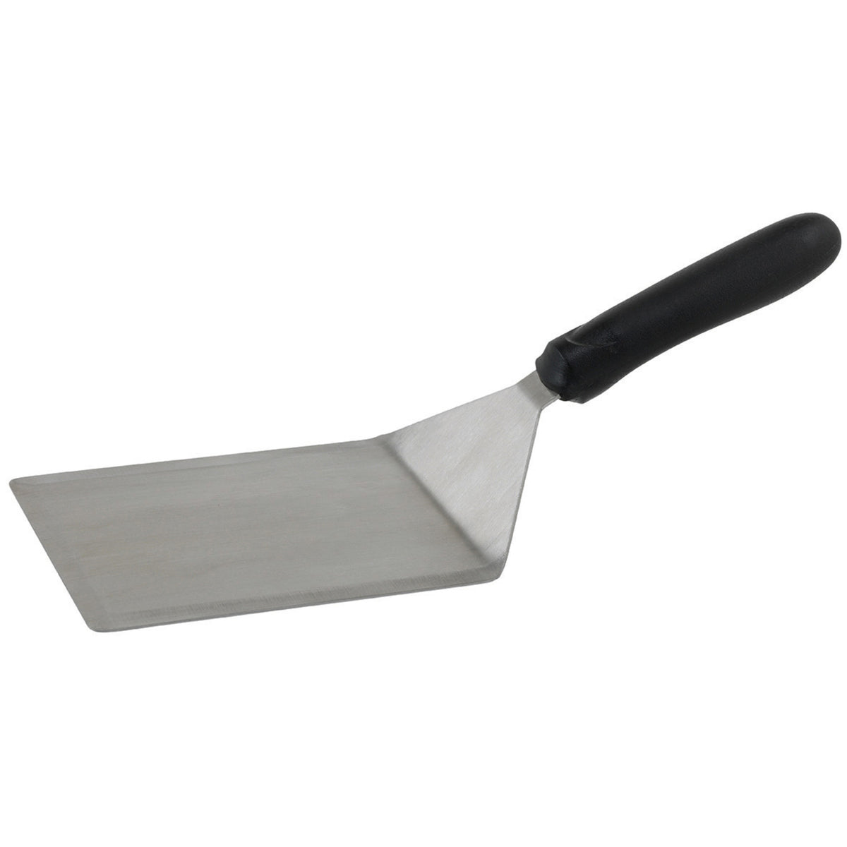 Picture of Winco TKP-63 Extra Heavy Turner with Cutting Edge, Black Polypropylene Handle, 5 x 6 in. Blade