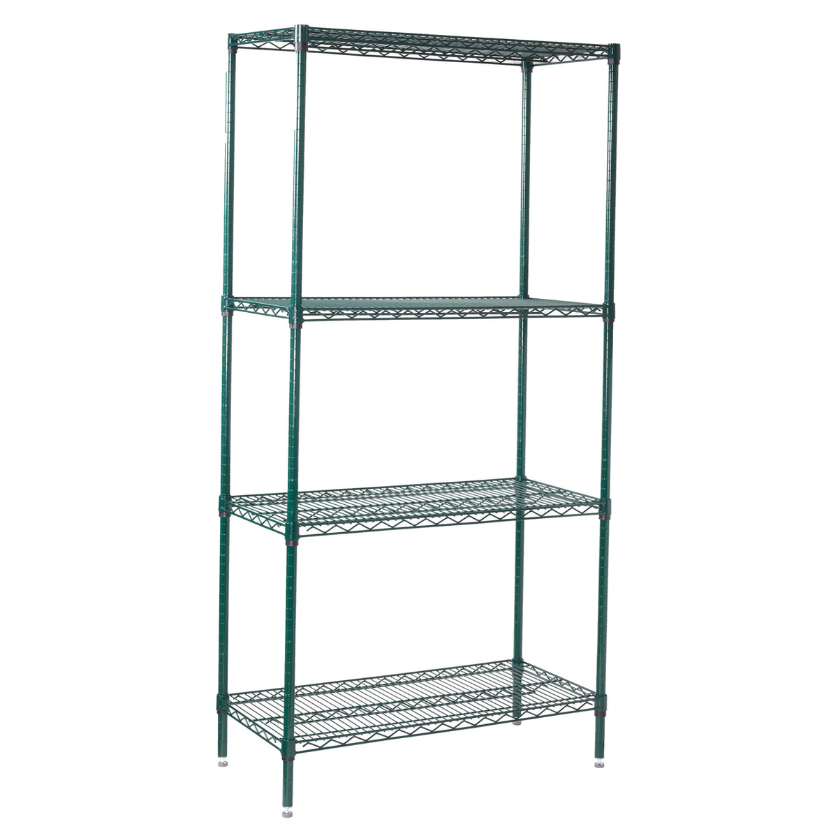 Picture of Winco VEXS-2436 4-Tier Wire Shelving Set, Epoxy-Coated - 24 x 36 x 72 in.