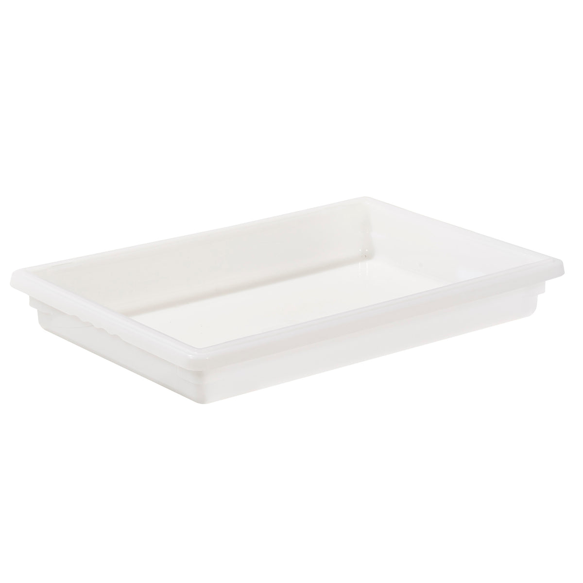 Picture of Winco PFFW-3 Food Storage Box, White Polypropylene - Full Size, 18 x 16 x 3 in.