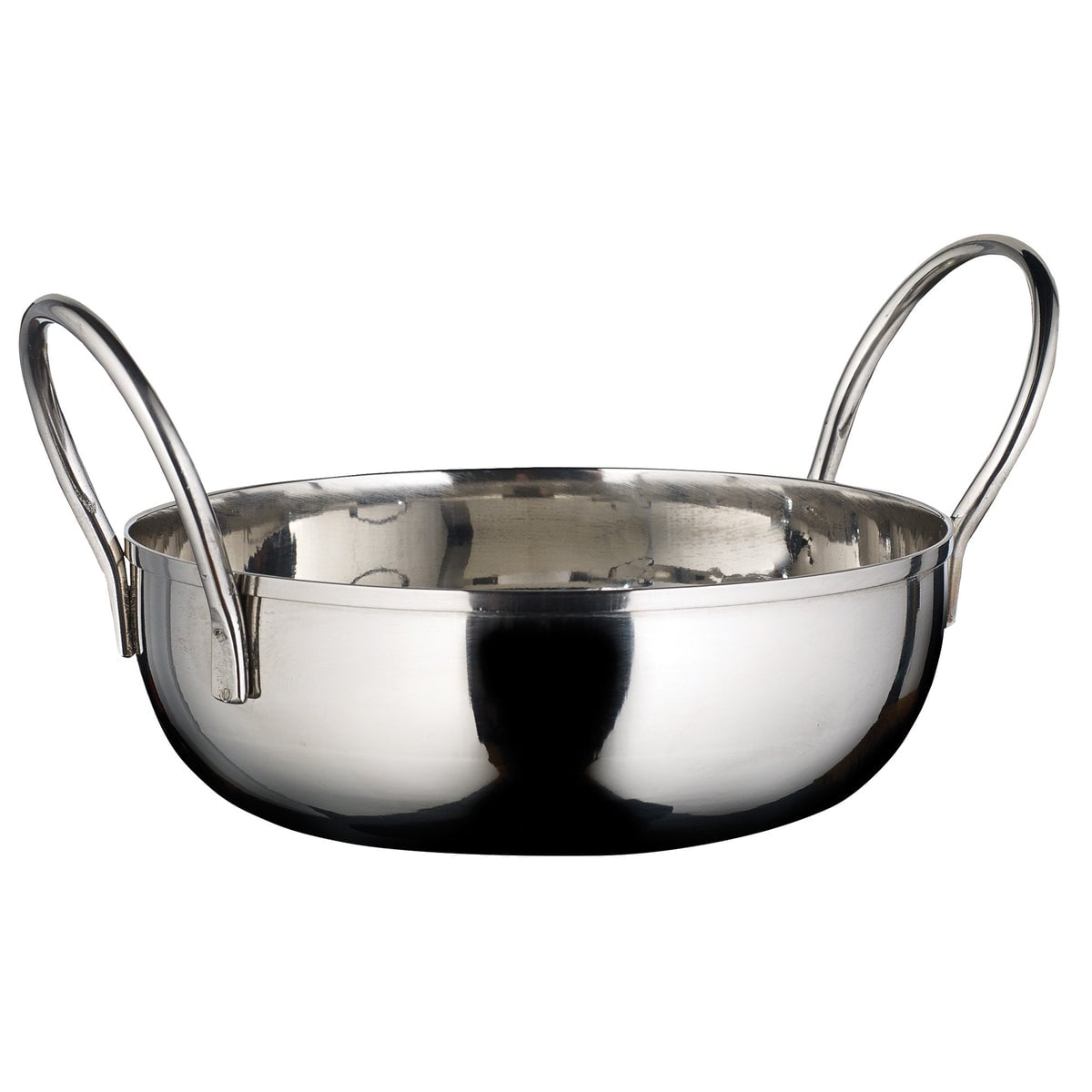Picture of Winco KDB-5 20 oz Kady Bowl with Welded Handles, Stainless Steel, 1.5 in. H - 5 in.