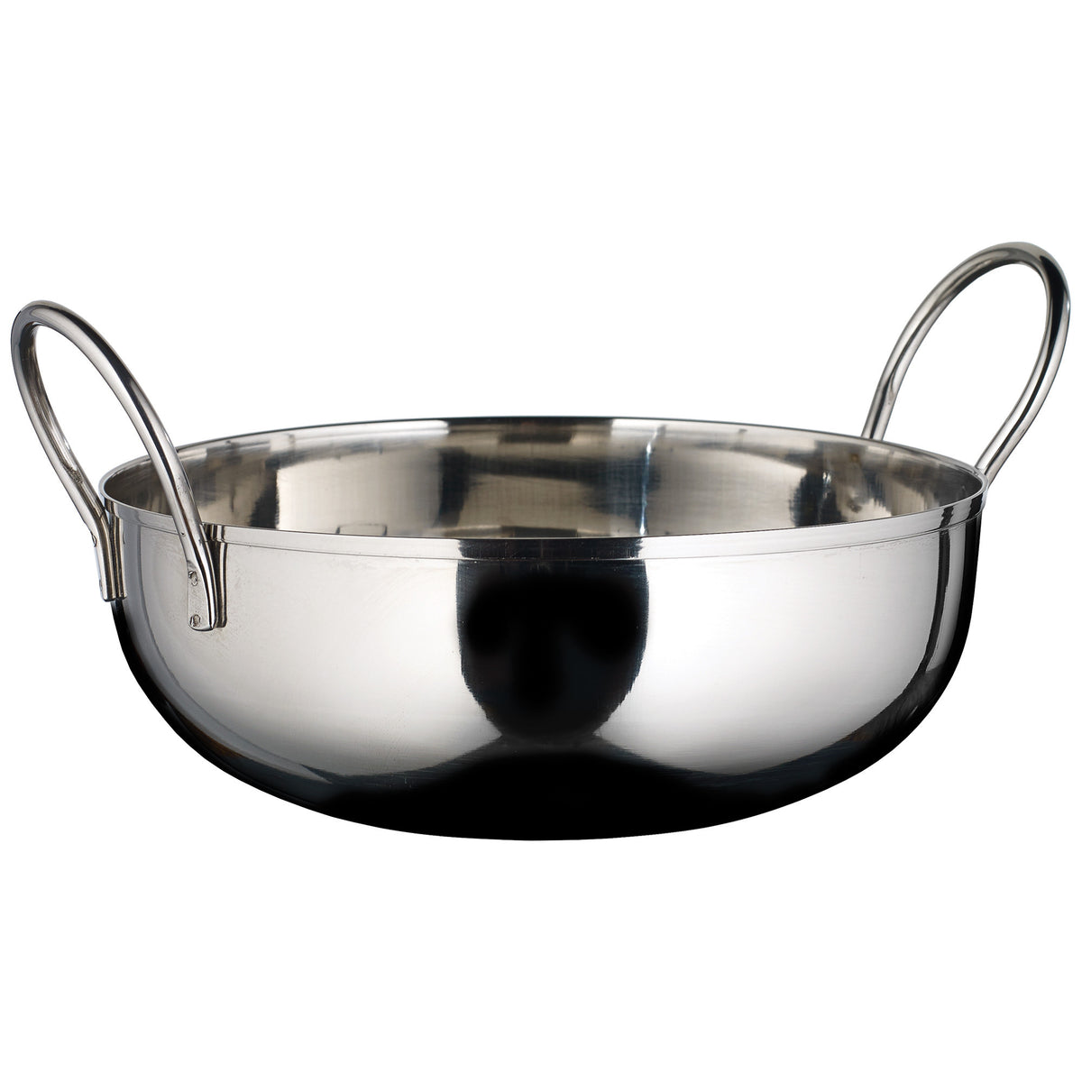 Picture of Winco KDB-7 Kady Bowl with Welded Handles, Stainless Steel, 1.5 in. H - 7 in.