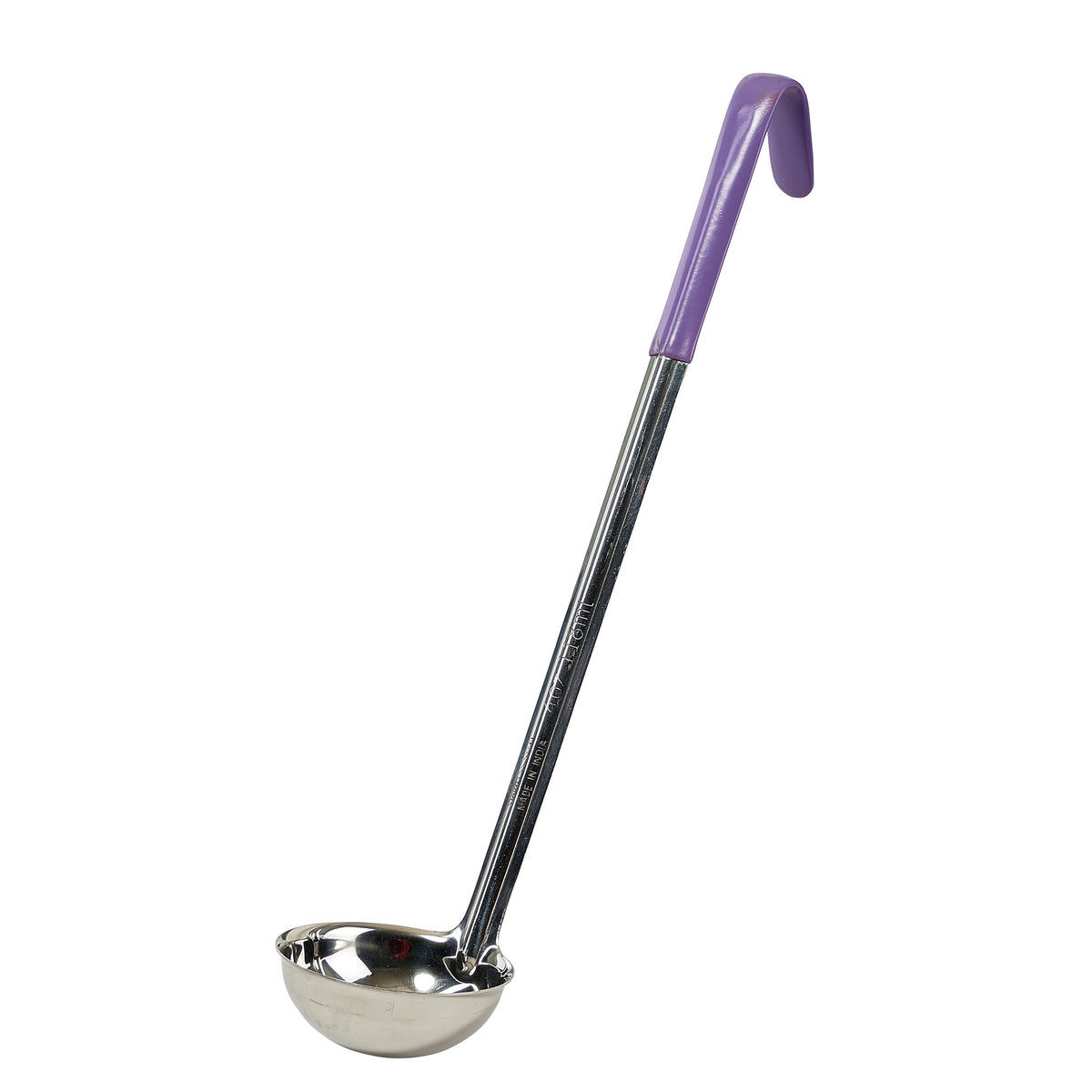 Picture of Winco LDC-4P Allergen-Free Stainless Steel 4 oz Ladle, Purple