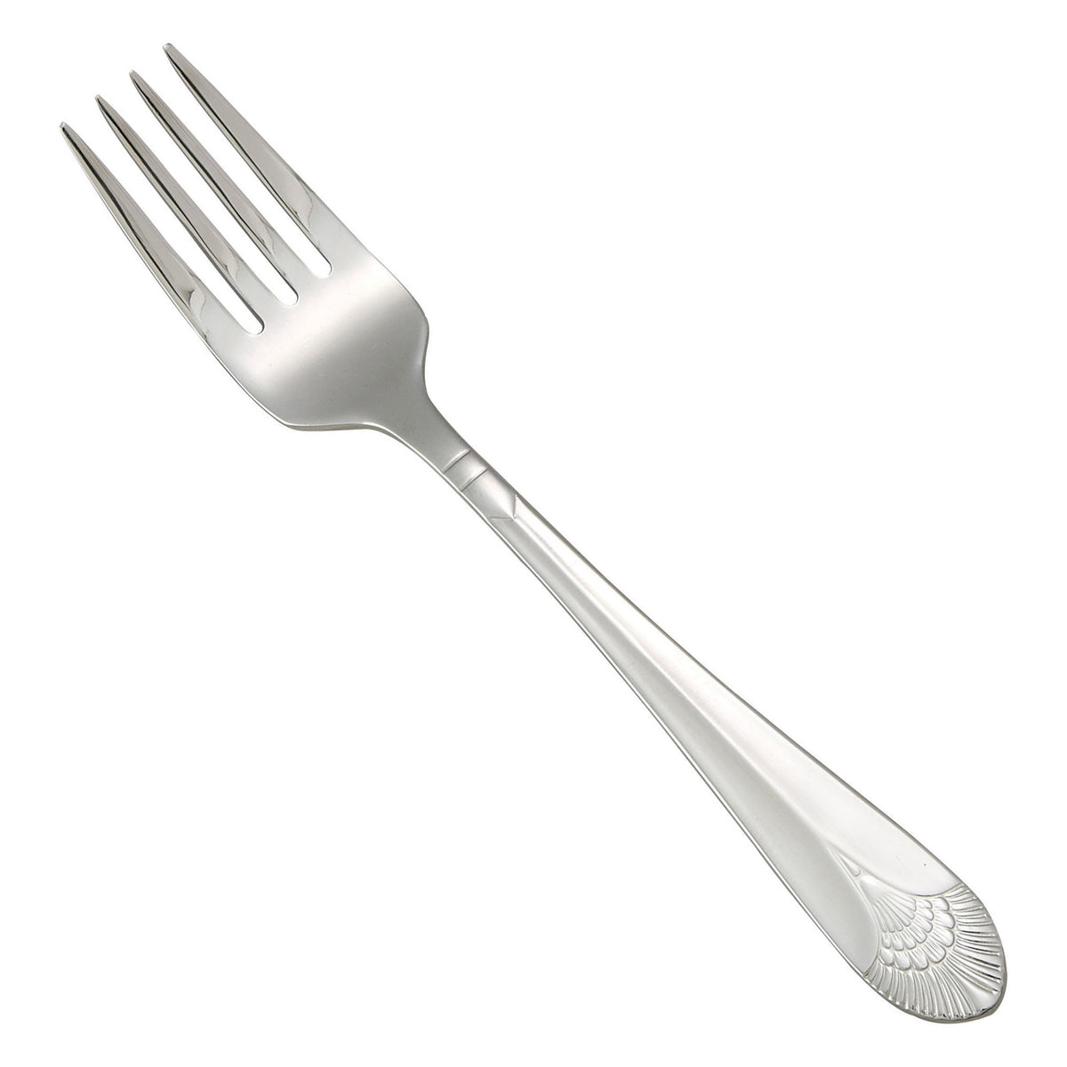 Winco 0031-06 6 3/4 Salad Fork with 18/8 Stainless Steel Grade, Peacock Pattern, Extra Heavyweight, 1 Dozen