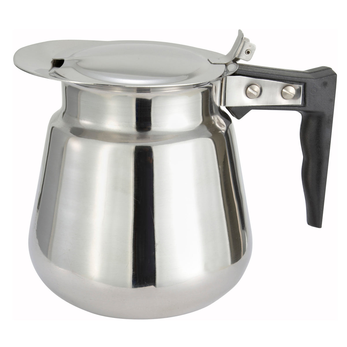 Picture of Winco CD-64 64 oz Coffee Server with Cover, Stainless Steel