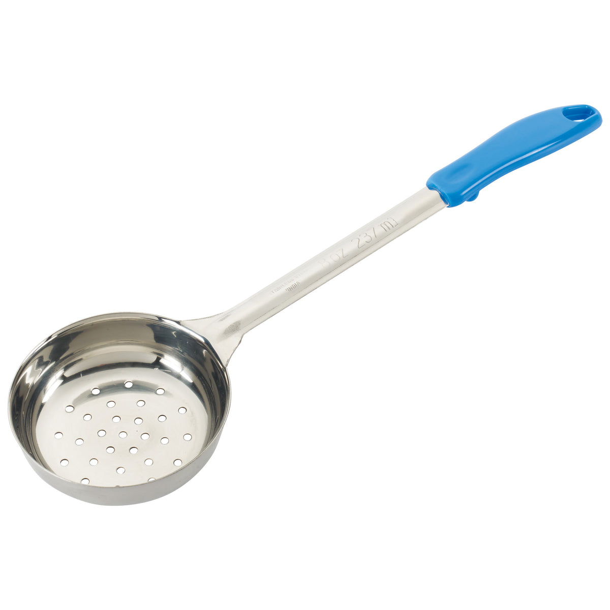 Picture of Winco FPP-8 Stainless Steel Portioners - Perforated, Blue - 8 oz